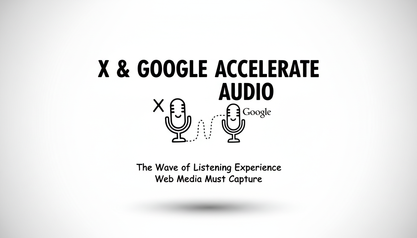 XとGoogleが音声化を加速—Webメディアが捉えるべき聴く体験の波