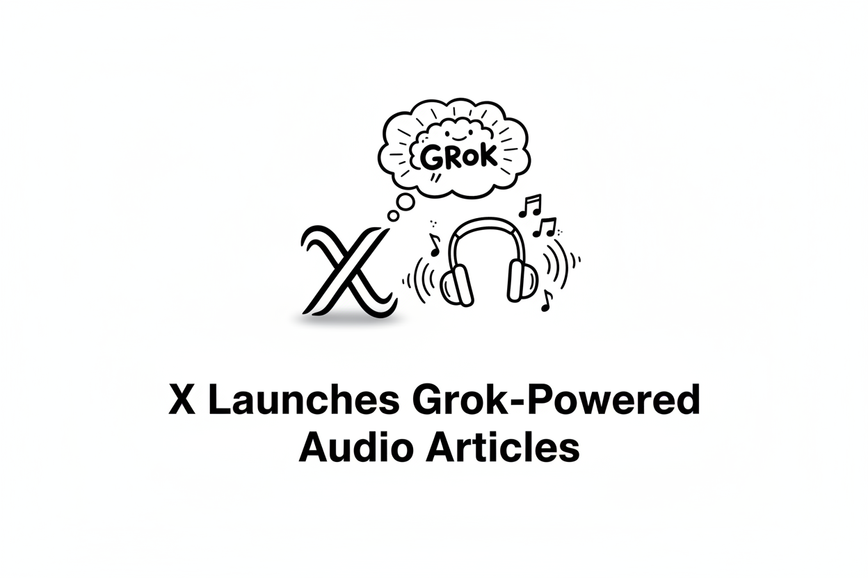 X Launches Grok-Powered Audio Articles