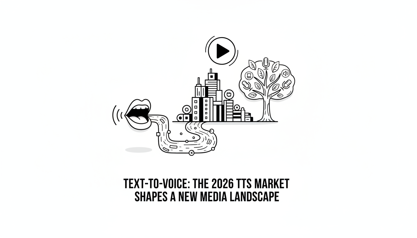 テキストから音声へ: 2026年のTTS市場が描く新しいメディア像