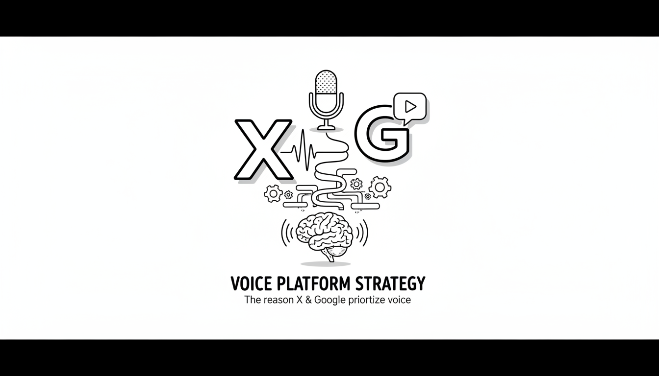 XとGoogleが音声化に本腰を入れる理由 -- プラットフォーム戦略の裏側