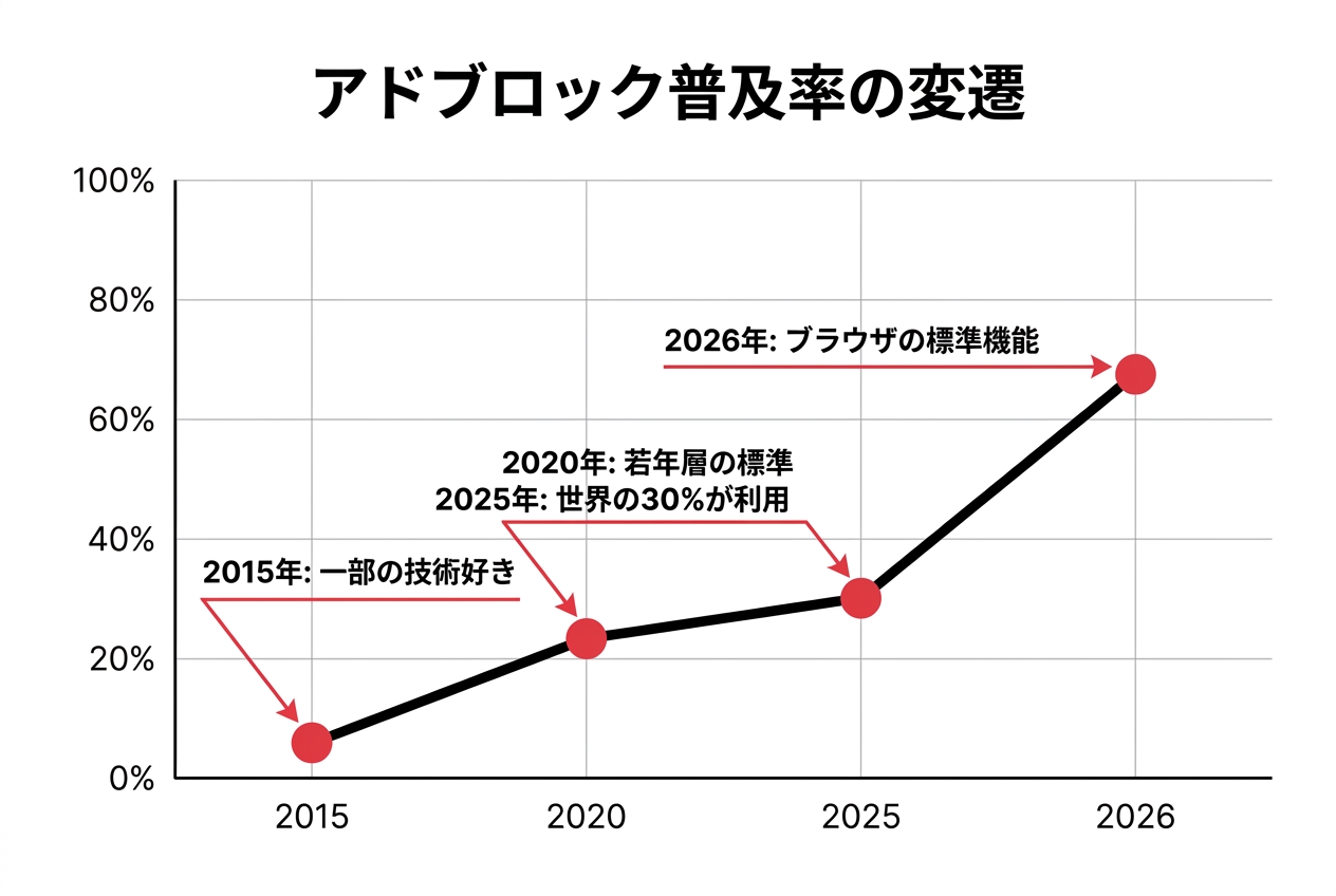 The growth of ad blocking