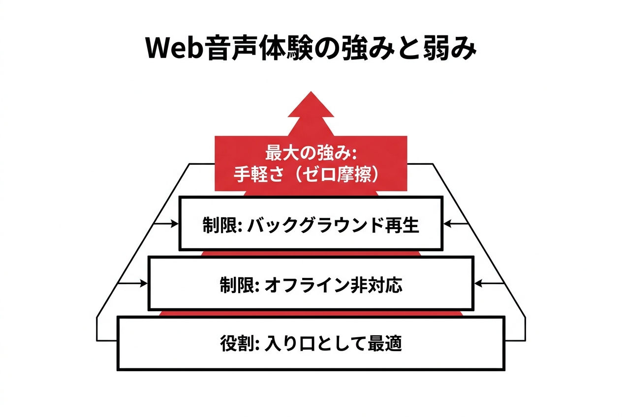Key characteristics of web audio