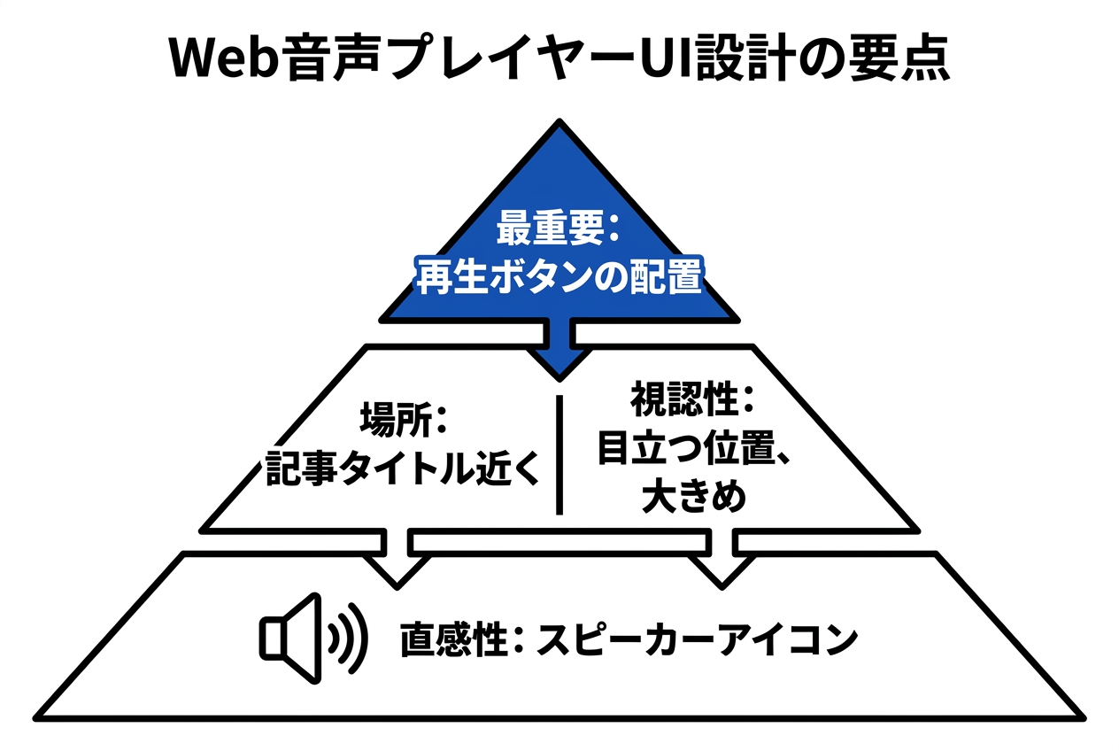 Web音声プレイヤーのUI設計ポイント