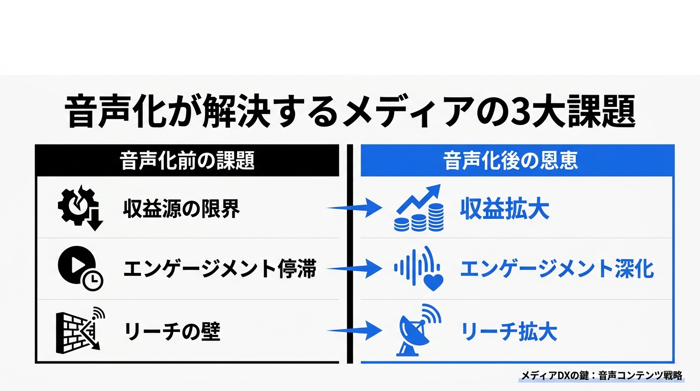 音声で広げるメディアの収益とエンゲージメント